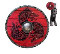Ancient Shield Cosplay - Réplica de Knight Shield, Historic Prop | escudo detallado de la artesanía emblemas decorativos crea realismo, accesorio de cosplay mejora personaje.
