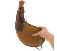 Ancient Water Bag - Vintage PU Leather Bota Bag, Wear Resistant Wine Storage For Travel Use | Leak proof Inner Lining, Classic Retro Design, Portable Shoulder strap, Craftsmanship, Outdoor
