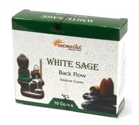 Ancient Wisdom Aromatica Backflow Incense Cones - White Sage