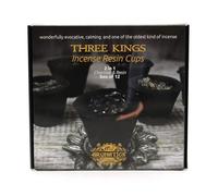 Tres Reyes incienso en copas de resina - 12ud