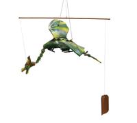 Ancient Wisdom Green Coconut Dragon Mobile 37cm