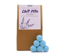 Ancient Wisdom Lavender Bliss Chill Pills - Paquete de regalo de 350 g, bombas de baño veganas hechas a mano para relajación y alivio del estrés, fabricadas en Inglaterra, embalaje ecológico