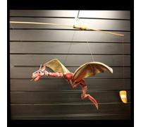 Ancient Wisdom Lrg Red Coconut Dragon Mobile 46cm
