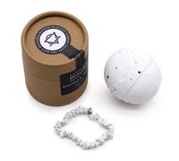 Ancient Wisdom - Pulsera de piedra de jaspe blanco