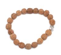 Ancient Wisdom Rudraksha Buddah Bangle Mala - Natural