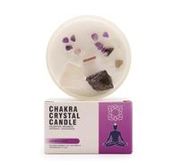 Ancient Wisdom Velas de Cristal de Chakra - Cera de Soja - 10x6cm - 23h de combustión (Chakra de la Corona)
