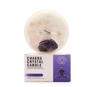 Ancient Wisdom Velas de Cristal de Chakra - Cera de Soja - 10x6cm - 23h de combustión (Chakra del Tercer Ojo)