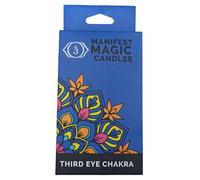 Ancient Wisdom Velas Mágicas Manifest (paquete de 12) - Azul Oscuro - Chakra del Tercer Ojo