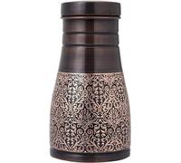 ANCIENTIMPEX Ancient Impex - Jarra de noche de cobre puro para beneficios de salud ayurveda, capacidad, 1 litro (33.81 onzas líquidas) (patrón floral)