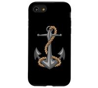 Ancla clásica de Barcos náuticos con ilustración de Cuerda Carcasa para iPhone SE (2020) / 7/8