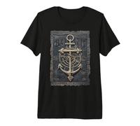 Ancla De Barco Marinero Marítimo Capitán De Mar Puerto Ancla Camiseta Premium