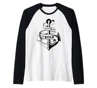 Ancla de Barco Pirata - Fortuna favorece a los audaces Camiseta Manga Raglan