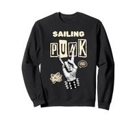 Ancla de barco vintage Sailing Punk Rock N Roll Sudadera
