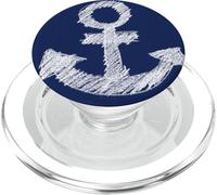 Ancla mi capitán Marinero Pesca mar Barco PopSockets PopGrip para MagSafe