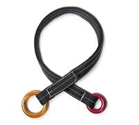 Ancla Recuperable, 90 Cm para Trepar Árboles Al Aire Libre 22KN Cordón De Alambre para Trepar Cinturón De Bucle De Anclaje con Dos Anillos Colgantes para Trabajos De Jardín