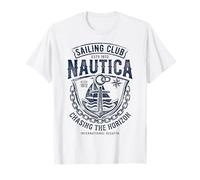 Ancla Vintage del Nautica Sailing Club Chasing The Horizon Camiseta
