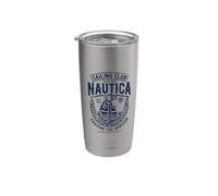 Ancla vintage del Nautica Sailing Club Chasing the Horizon Vaso térmico de acero inoxidable de doble pared