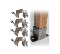 Anclaje de base de poste de acero inoxidable duradero, soporte de valla resistente para una instalación segura de barandilla de pabellón y buzón, resistente a la corrosión, fácil de instalar