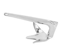 Anclaje de fuerza de garra Rezón de acero inoxidable 316 Ancla de barco resistente con poder de sujeción para kayak bote auxiliar yate marino 17,83 pulgadas 5 kg