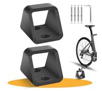 Anclaje de pared para bicicleta de acero de 5 mm de grosor, antirrobo, para bicicletas, con 4 juegos de tornillos de acero inoxidable 304, anclaje de pared estable