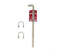Anclaje de puerta de granja para perno de bastón de 44,5 cm resistente óxido para puerta de campo de hierro dispositivo de seguridad