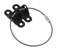 Anclaje de Seguridad para Muebles Pared, Acero, 1 Juego | Tocador y Estanterías, Uso en Hogar, Instalación Fácil, Seguridad Infantil, Negro