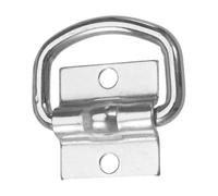 Anclaje de Sujeción Argolla en D para Camión, Galvanizado | Alta Resistencia para Carga Frecuente, Instalación Sencilla, Uso en Caja y Remolque, Acabado Plata
