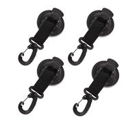 Anclaje de Ventosa de Servicio Pesado 4 Piezas Ventosas Fuertes con Ganchos Adecuado para Acampar, Viajar y más Actividades al Aire Libre