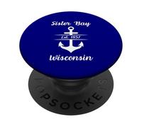 Anclaje de Wisconsin del Condado de Sister Bay Door PopSockets PopGrip Adhesivo