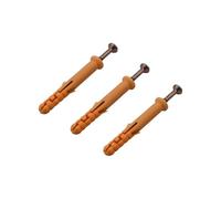 Anclajes autoperforantes for paneles de yeso, 100 unidades, pequeños tapones anclaje pared corvina amarilla, sujetadores estándar, tornillo expansión tubo plástico autorroscante nailon(M8X60)