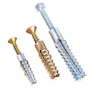 Anclajes autoperforantes for paneles de yeso 200 juegos Anclaje pared acero resistente con kit tornillos Tornillos autorroscantes expansión tubo metal Tapón perforación for Perno sujeción(M8x60)