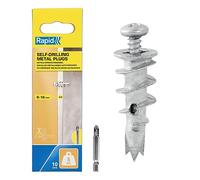 Rapid Fijaciones Autoperforantes para Pladur, Pack de 10 Fijaciones para Pared de Pladur de 6-16 mm, Carga Máxima de 5kg