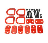 Anclajes de Amarre con Anillo en D de Alta Resistencia |Ganchos forjados con Pernos de 1/2 Pulgada con Resistencia a la Rotura de 12125 Libras |Carga Segura para (Red)