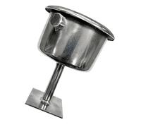 Anclajes de carril de natación de acero inoxidable, diseño de copa empotrada para una instalación segura de línea flotante en piscinas, montaje en pared, taza de anclajes