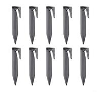 Anclajes de límite para cortacésped, paquete de 100 clavijas de plástico para necesidades de instalación de cables perimetrales de cortacésped robótico