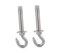 Anclajes de pared de alta resistencia Ganchos de expansión plateados M6 M8 M10 M12 paquete 4(M10)