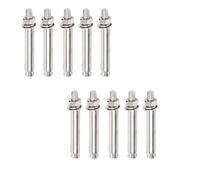 Anclajes de pared de alta resistencia Pernos de anclaje expansión hexagonales acero inoxidable 304 M10x(60-300) mm 10 piezas(M10x300mm)