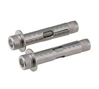 Anclajes de pared de alta resistencia Pernos de expansión incorporados con cabeza hueca hexagonal acero inoxidable 304 M6 M8 M10 M12, paquete 2(M12x110mm)