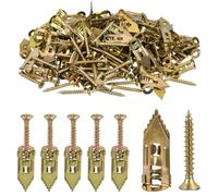 Anclajes de Pared Huecos 60Pzs OctBird Tornillos Autorroscantes Autoperforantes, Anclajes Autoperforantes para Paneles de Yeso con Tornillos, Anclajes de Pared para Placas de Yeso, 12 x 29 mm