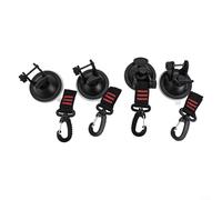 Anclajes de ventosa para tienda de campaña montada en vehículo, 4 piezas, compatibles con la mayoría de los coches lisos para uso en camping