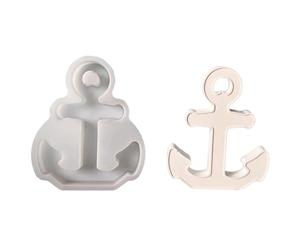 Anclajes llaveros colgantes de resina epoxi colgantes de silicona joyería anclas llaveros