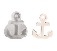 Anclajes llaveros moldes de silicona para colgantes, moldes de fundición, joyas, resina epoxi, anclas, llaveros colgantes hechos a mano