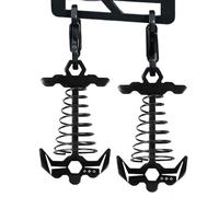 Anclajes para cubierta - Estacas para tienda de campaña de aleación de aluminio de 8,4x4,8x3 cm | Clavos de espina de pescado con gancho de resorte, a prueba de viento, senderismo, camping, paseos