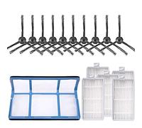 ANCLLO 16 piezas de filtro de vacío Kit de repuesto para aspiradora robótica V3 V3S V5 V5s Pro Robot Partes de aspirador 5 filtros y 10 cepillos laterales y 1 filtro primario