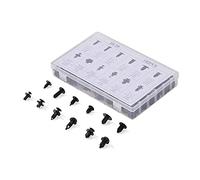 ANCLLO 192 piezas de 12 tamaños de remaches de plástico para coche, tipo empuje, remaches, clips para Ford,Honda, BMW, Raisler, Buick, Benz, Subaru y Suzuki