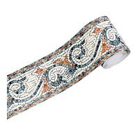 ANCLLO 2 rollos de papel pintado borde borde autoadhesivo decoración para sala de estar cocina baño 10x500cm (#2)