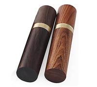 ANCLLO 2 soportes de madera para aguja de bordado, tubo de almacenamiento multifuncional para todas las agujas finas