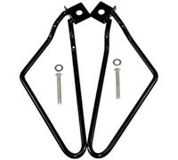 ANCLLO - 2 soportes para alforjas de moto Harley Davidson, Satteltaschen für Motorrad, Qiilu Motorrad Satteltaschen Halterung, 883 Iron XL883N/1200 HD1450/1584 Dyna Fat Bob FXDF (Swarchz)