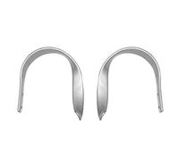 ANCLLO 2 soportes para cortinas de ventana, cortina decorativa para cortinas de ventana, aleación de aluminio (plata)