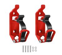 ANCLLO 2 soportes para palas todoterreno, soporte de pala rojo para abrazaderas de techo, kit de montaje de abrazadera de puño rápido, sujetadores de techo de metal